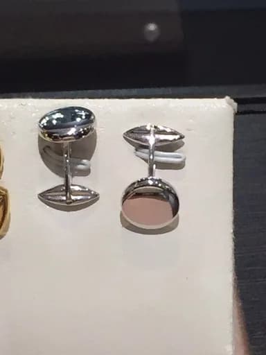Diamond Cufflinks in 18k White Gold