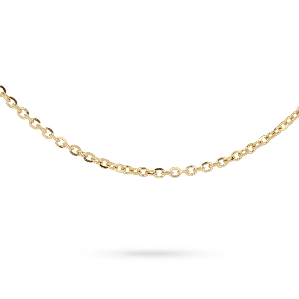 18k Yellow Gold Diamond Cut Chain