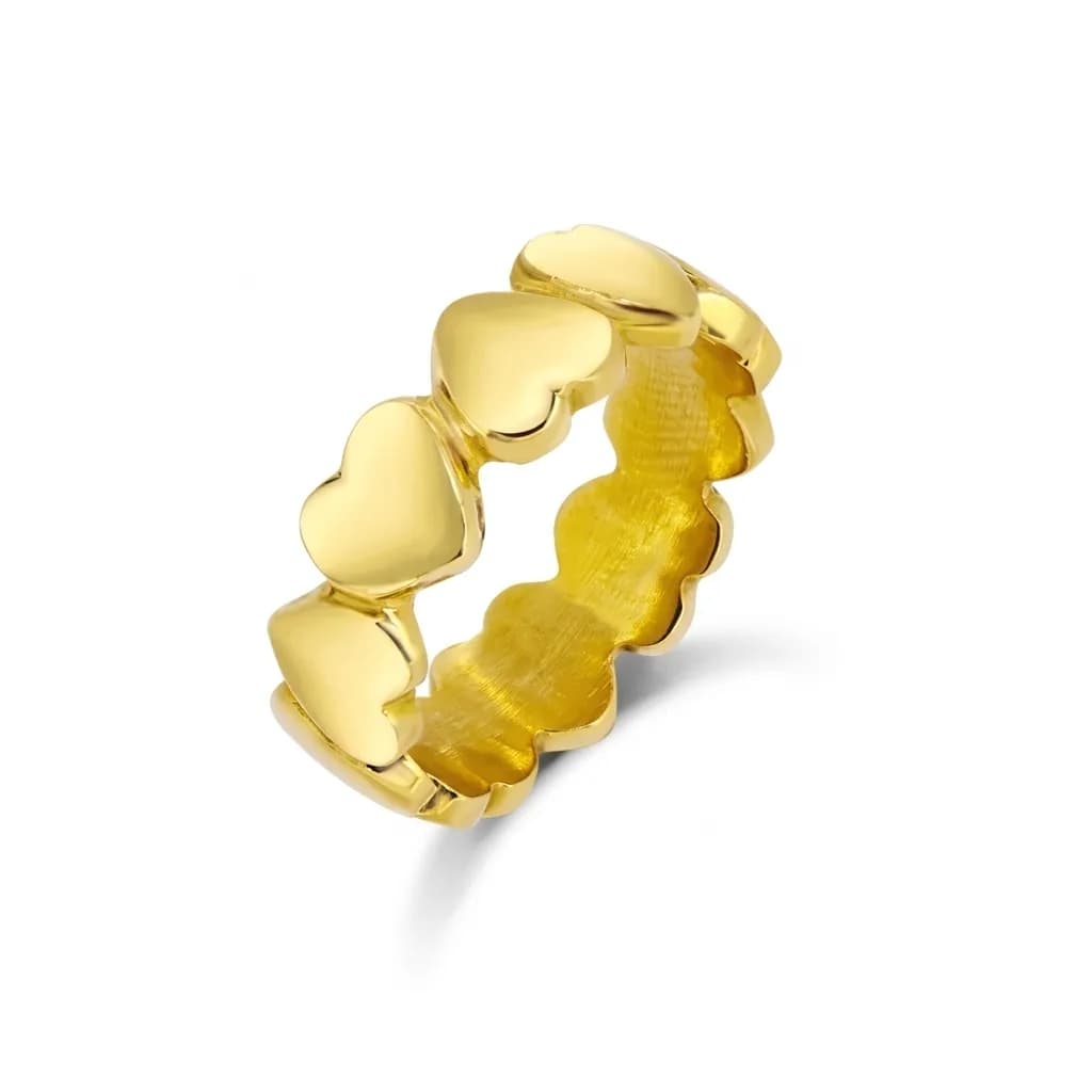 Heart Ring in 18k Yellow Gold