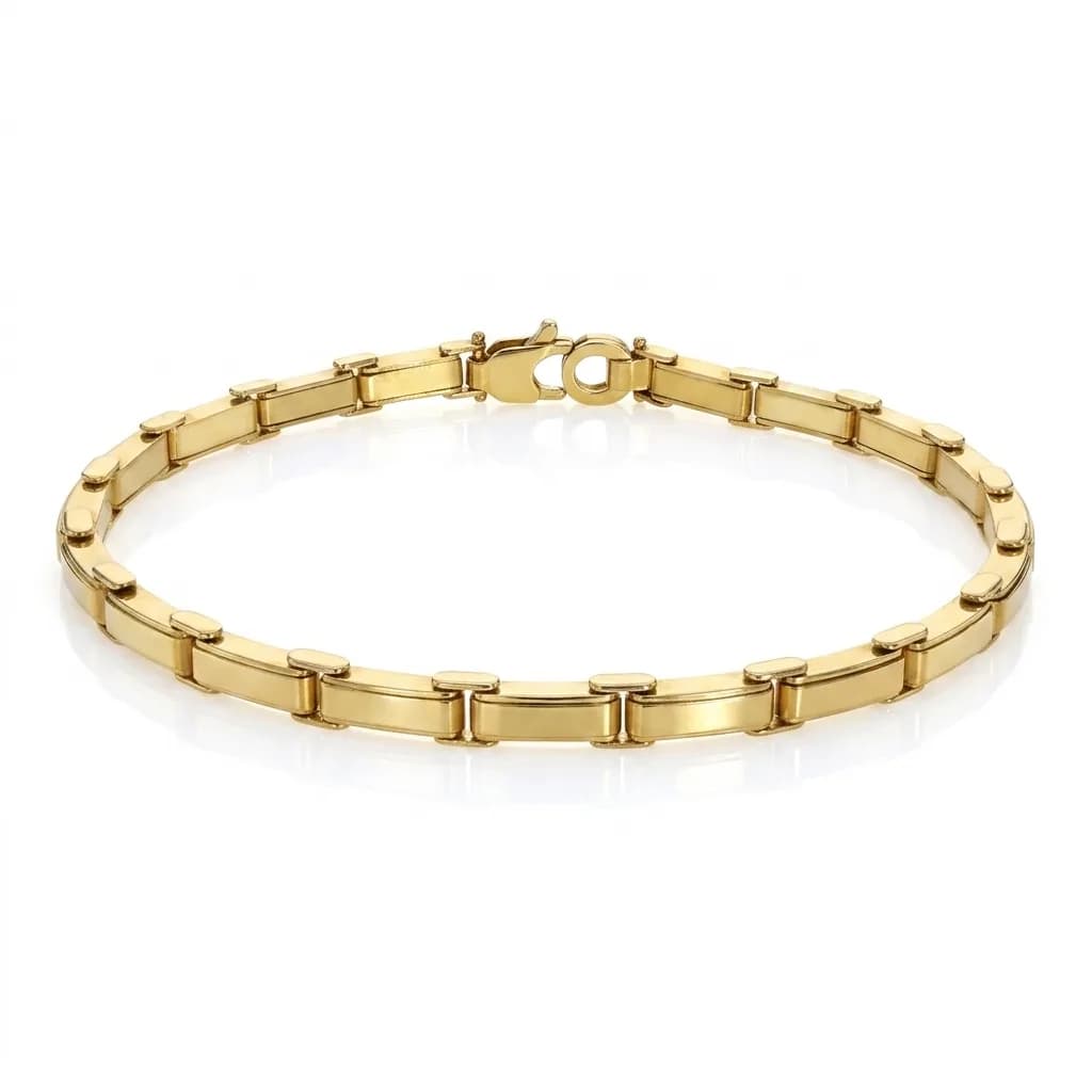 Elegant 18k Yellow Gold Bracelet
