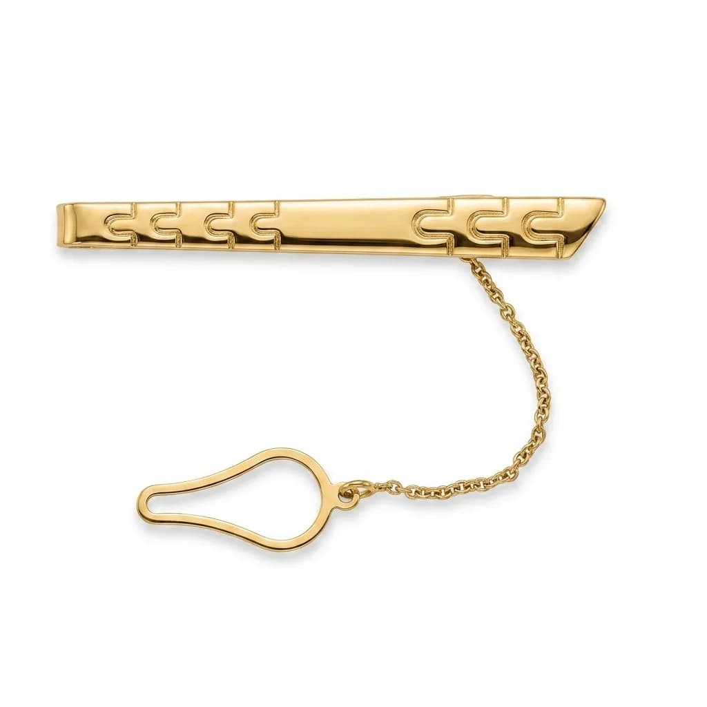 Elegant 18k Yellow Gold Brooch