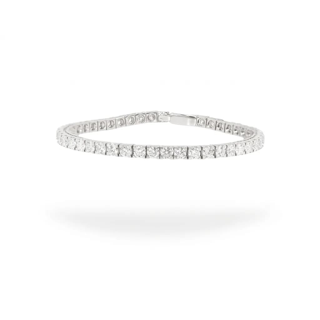 Diamond Bracelet in 18k White Gold
