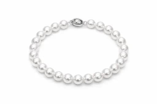 Elegant Pearl Bracelet in Sterling Silver