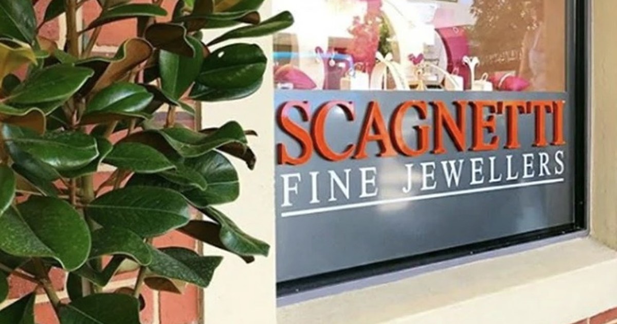 Scagnetti Fine Jewellers boutique arcade frontage on Napoleon Street, Cottesloe Perth